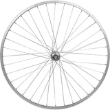 Roue arrière Roland p24h 28 36g 7s axe plein aluminium argent