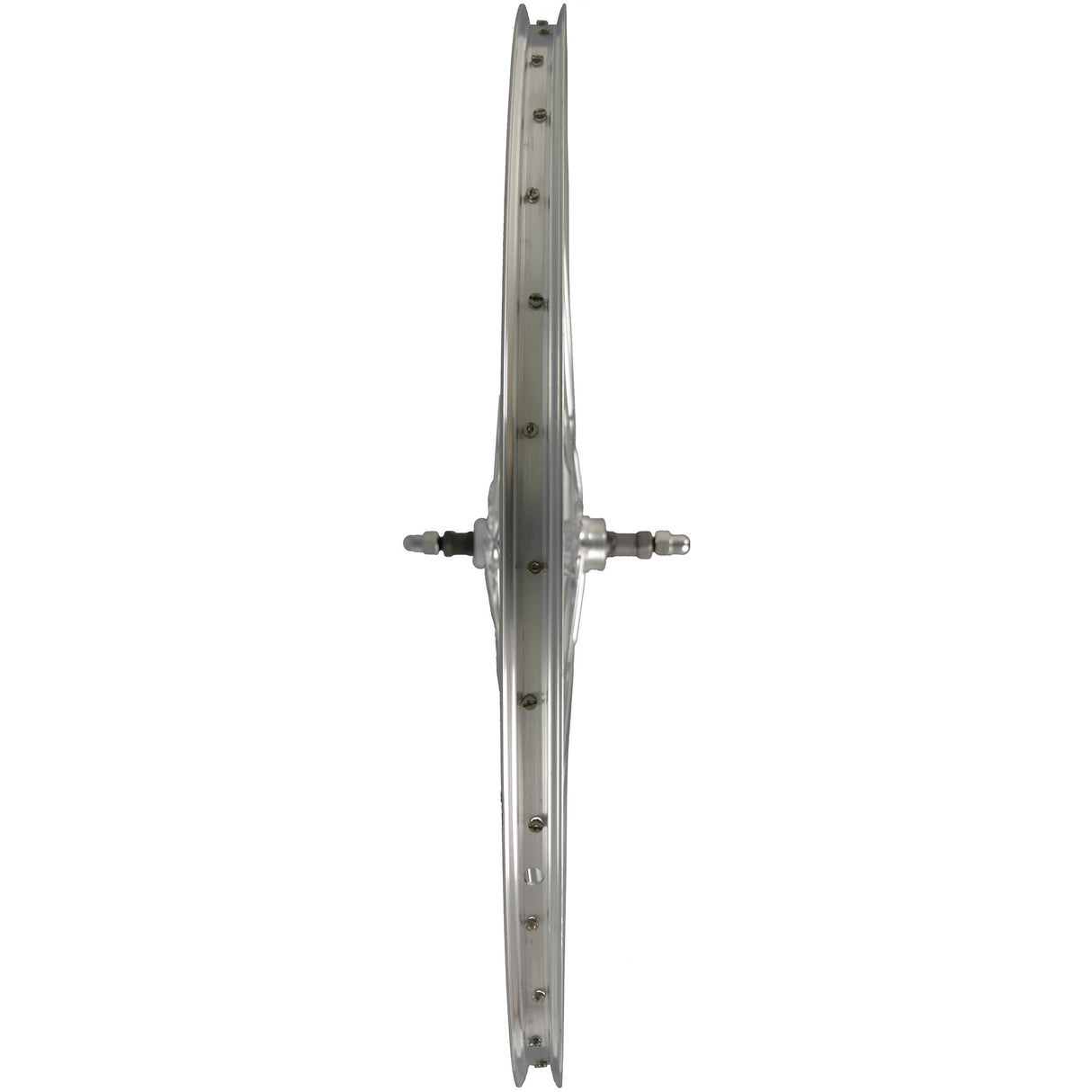 Roue arrière Roland p24h 28 36g 7s axe plein aluminium argent