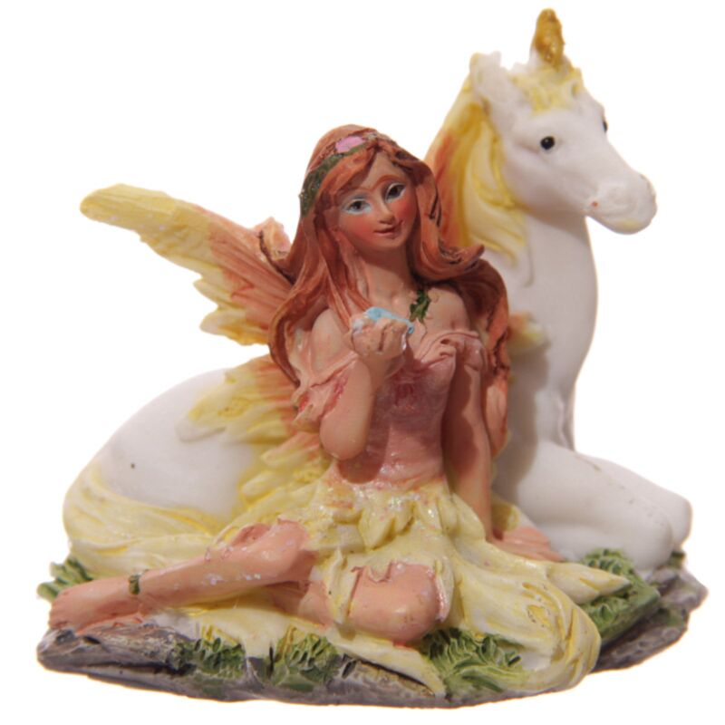 Figurines miniatures de fées et de licornes
