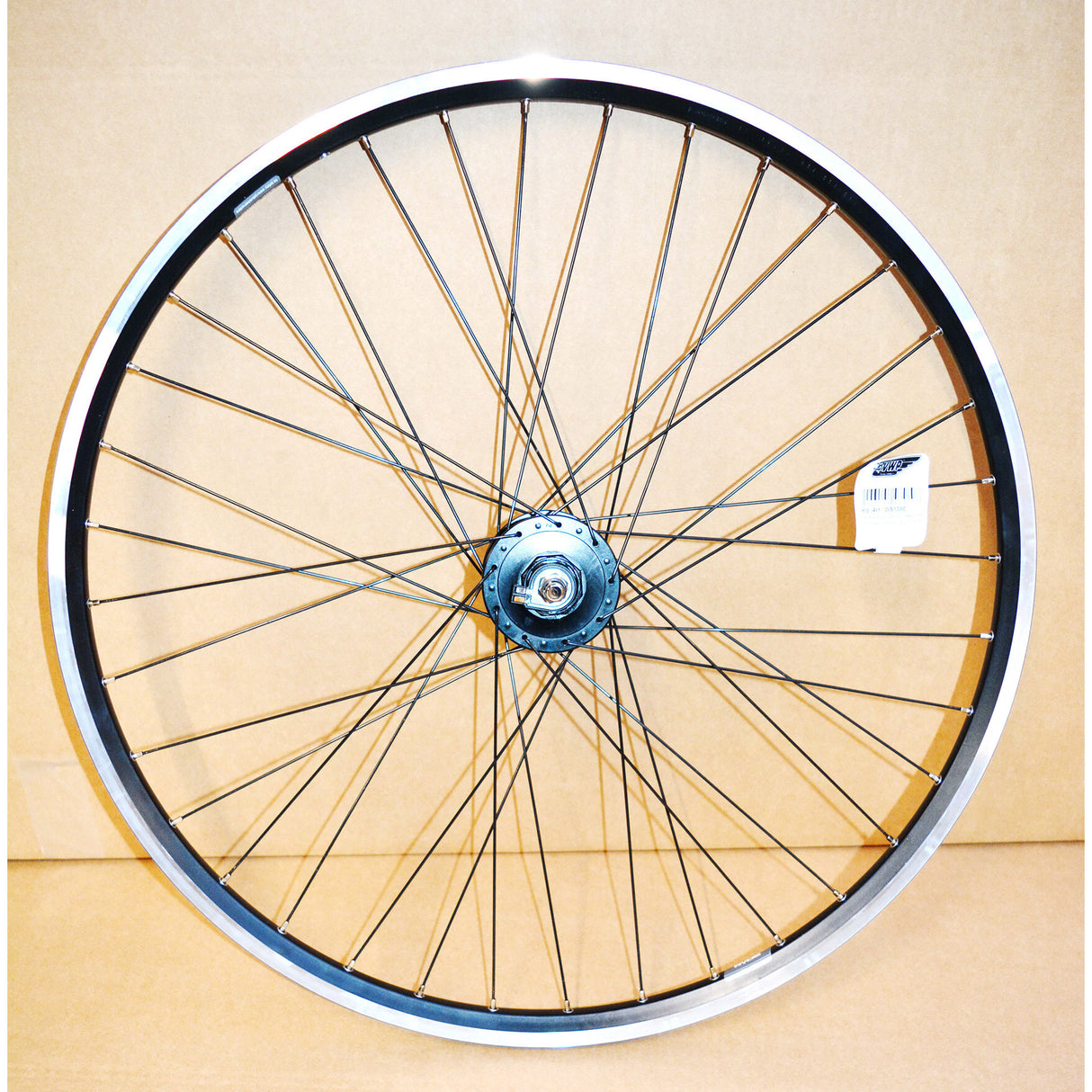 Roue avant 28 ZAC2000 Black Hub -Dnamo In colocat en acier inoxydable