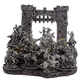 Figurines miniatures de chevaliers médiévaux