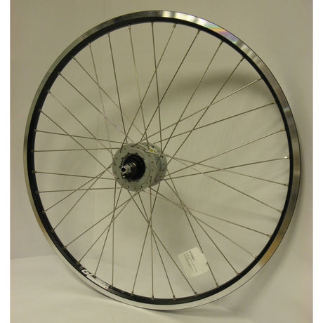 Roue avant Roland 26-1,75 559 zac19 moyeu noir dyn. frein à rouleaux sp.14 en acier inoxydable