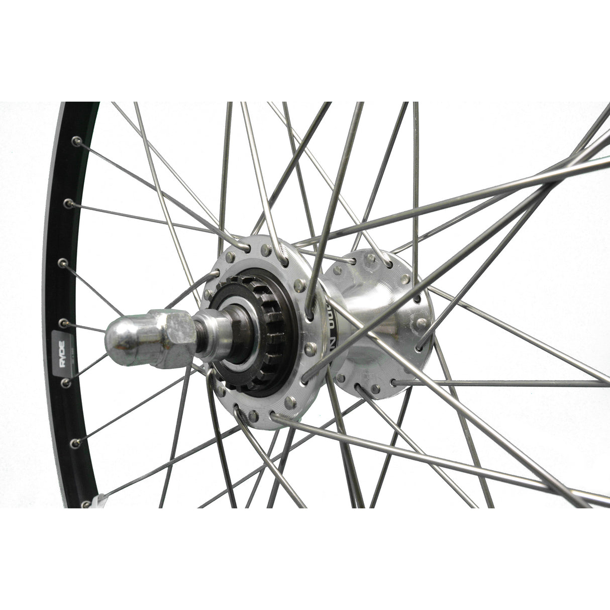 Roland roue avant 26-1,75 19-559 zac19 frein à rouleaux rayon 14 acier inoxydable noir