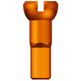 Sapim Spaak Nipple 14 Polyax 14mm Orange Aluminium (100th)