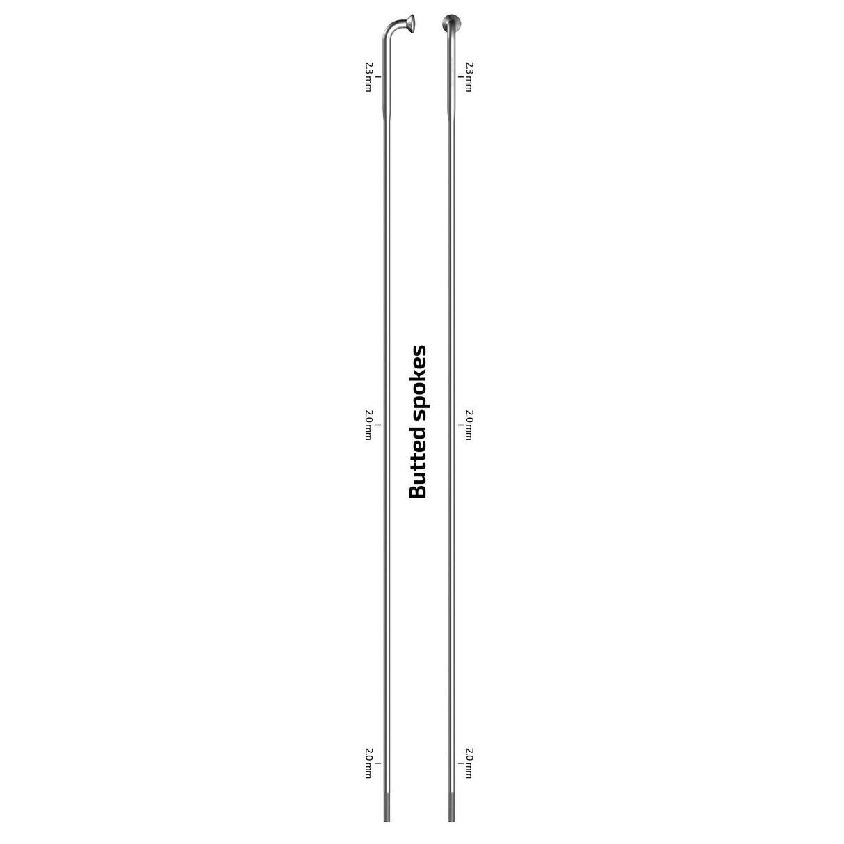 Sapim Spaak 14-246 en acier inoxydable X-Song sans mamelon (100e)