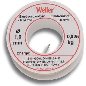 Weller pájecí olovo -bez el99 1 mm 100gr