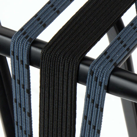 Widek b.v. Classeur à œil Widek 1x24 mm. noir. 2x12mm. bleu-gris avec plaques d'acier noires sur carte (54 cm.)