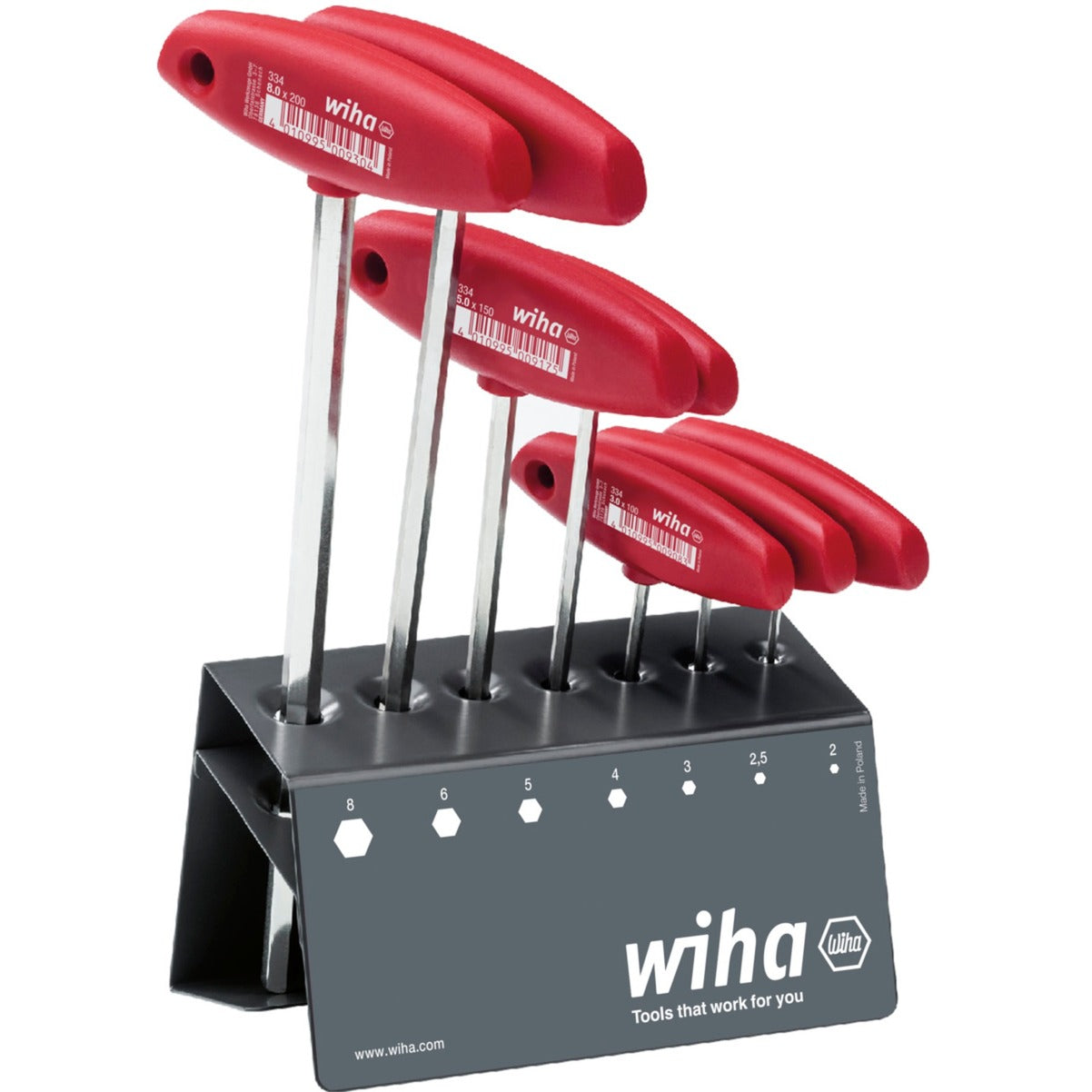 Wiha Stift keys set with cross grip