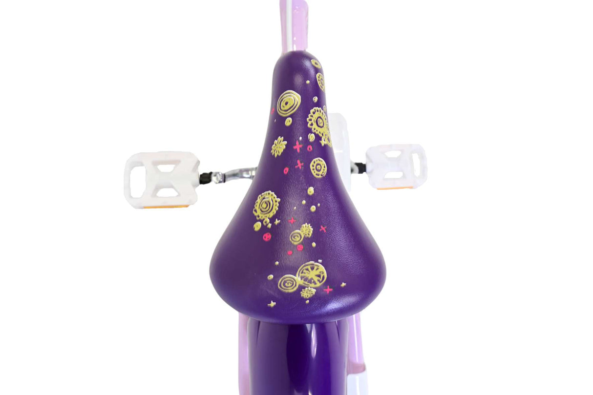 Vélo pour enfants Wunsch Disney Wish - filles - 16 pouces - violet - deux freins à main