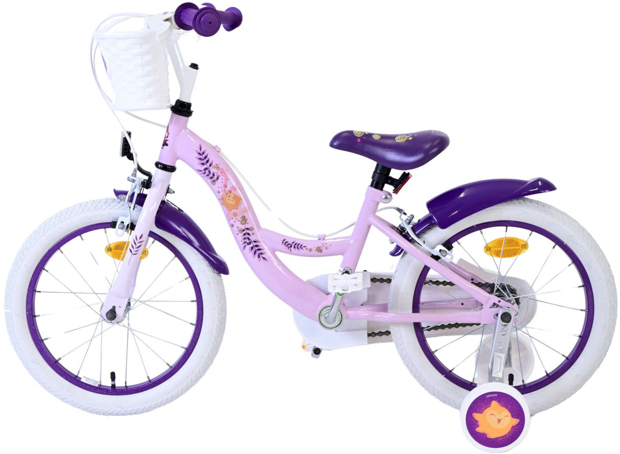 Vélo pour enfants Wunsch Disney Wish - filles - 16 pouces - violet - deux freins à main