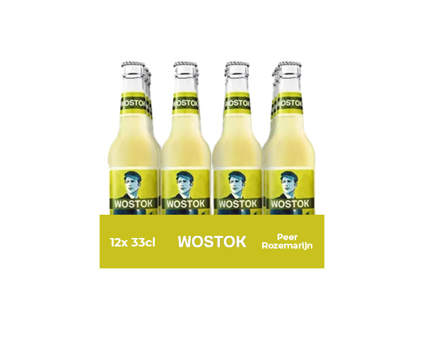 Wostok peer rozemarijn bio fles (12x 33cl)