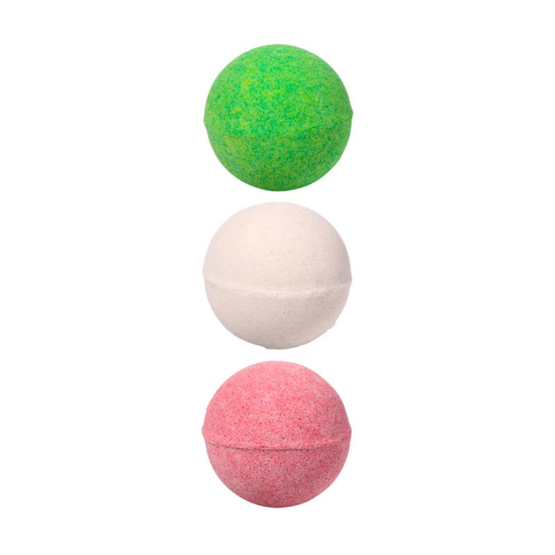 Coffret cadeau beauté de 3 bombes de bain gnome de Noël