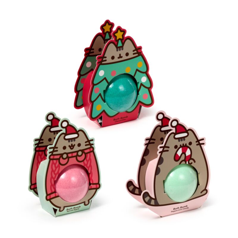 Noël Pusheen les bombes de bain pour chat dans une boîte cadeau
