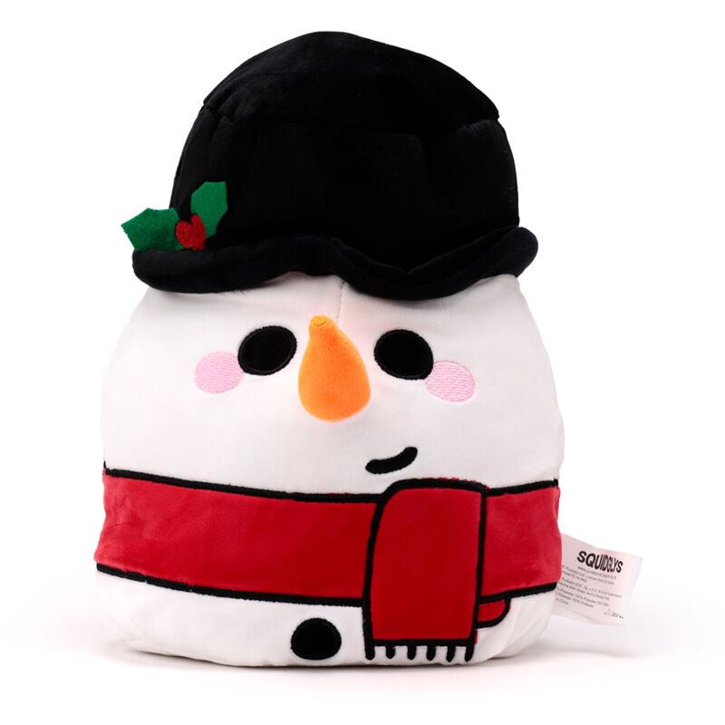 Peluche Squidglys Noël festif Cole le bonhomme de neige
