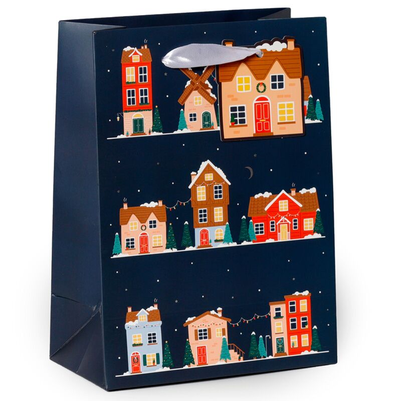 Village Village de Noël - sac cadeau moyen