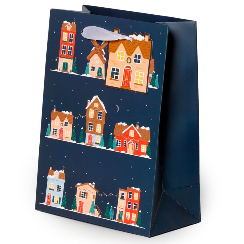 Village Village de Noël - sac cadeau moyen