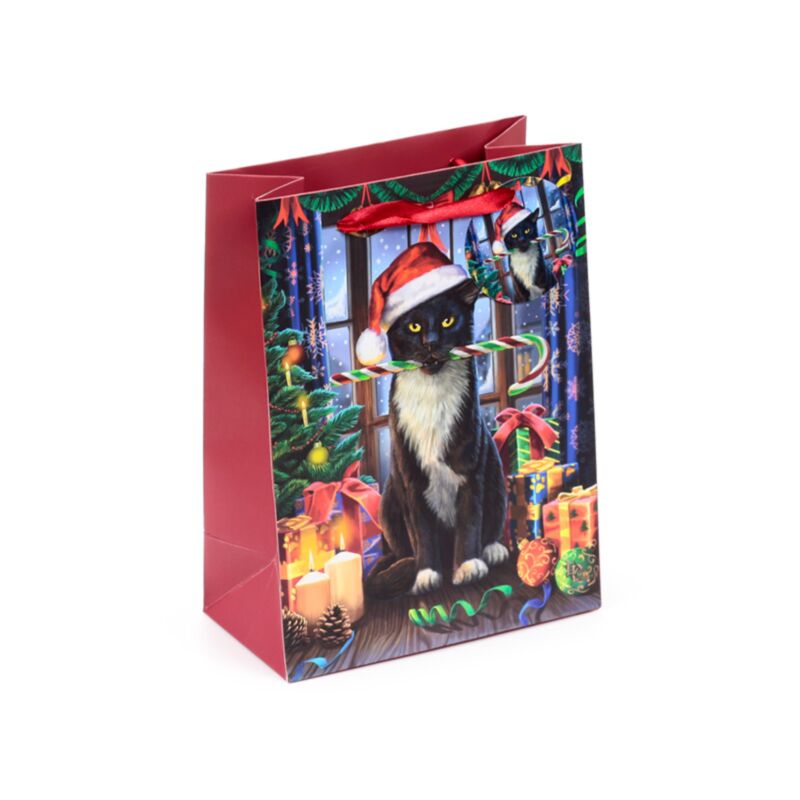 Lisa Parker Chat Krampus de Noël - Sac cadeau moyen
