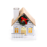 Couronne de noël au pays des merveilles d'hiver, décoration LED pour maison