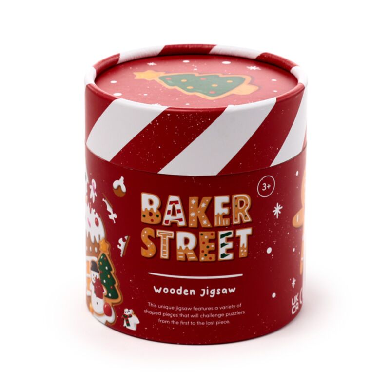 Puzzle de 130 pièces en pain d'épices de Noël Baker Street