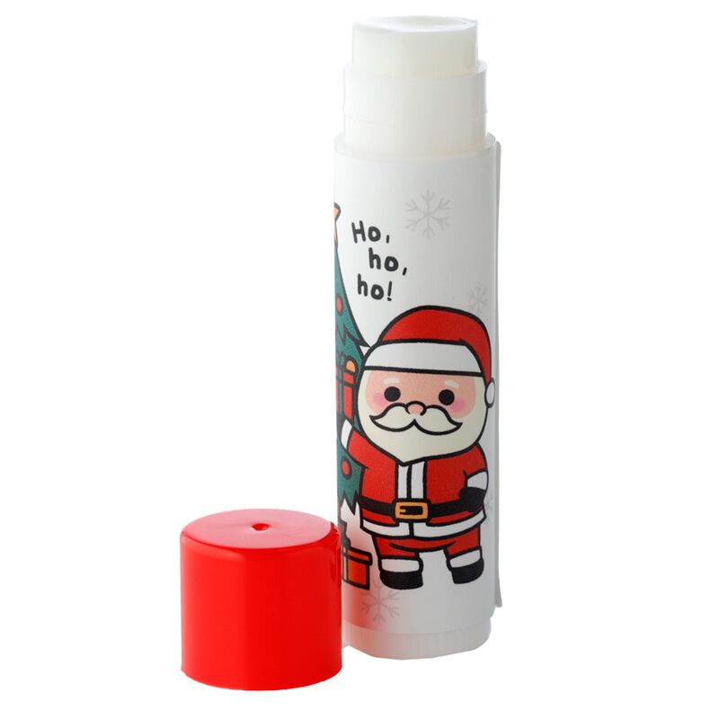 Baume à lèvres en stick Père Noël elfe de Noël - orange vanille