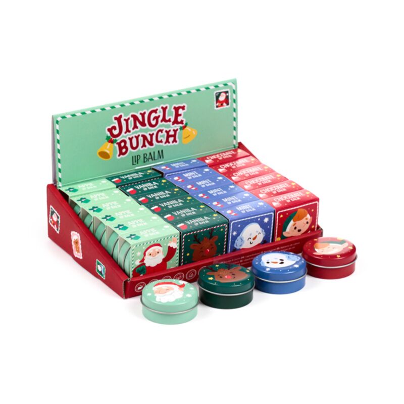 Baume à lèvres de Noël Jingle en boîte