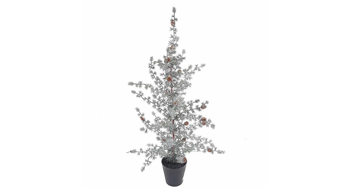 Ming pine tree in pot green white 150cm