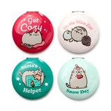 Pusheen le chat prêt pour Noël miroir de maquillage compact