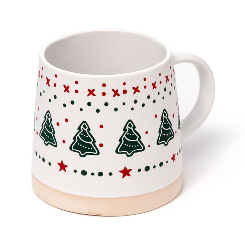 Mug en grès sapin de Noël