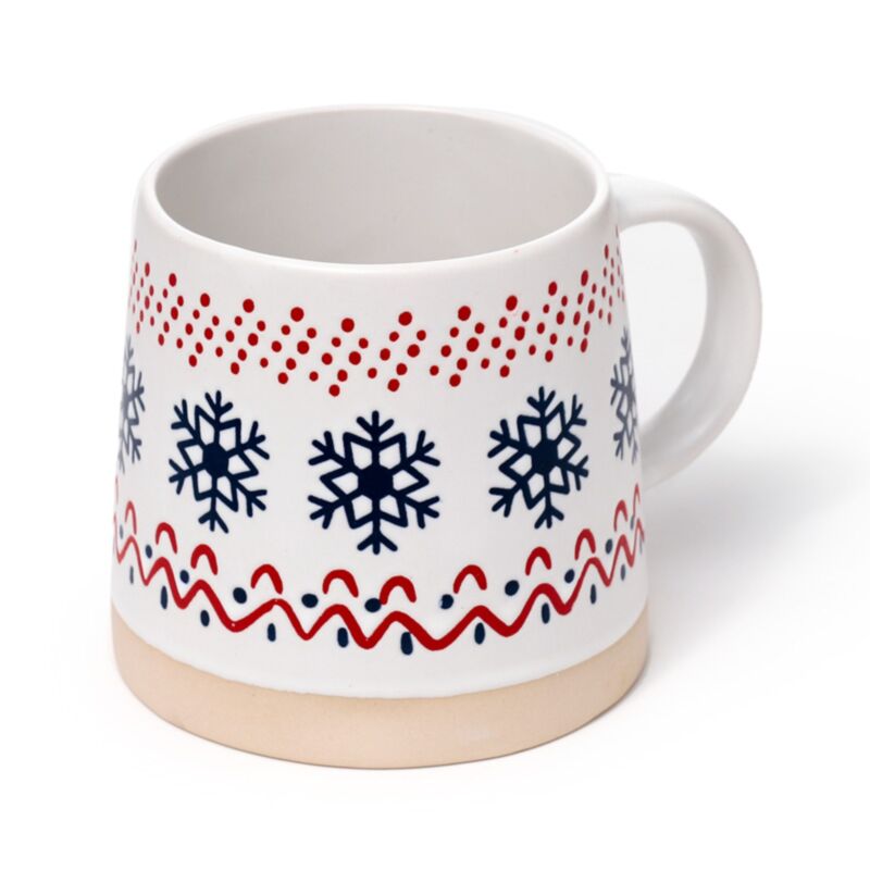 Mug en grès flocon de neige