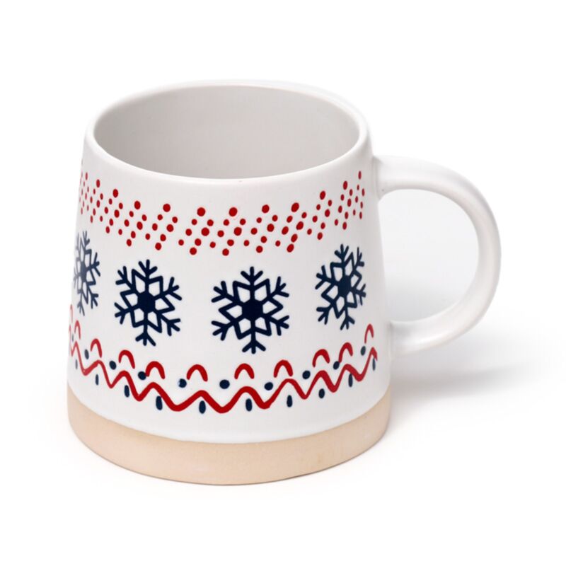 Mug en grès flocon de neige