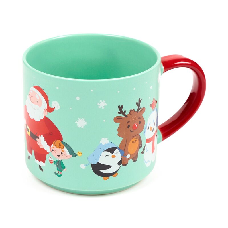 Grande tasse en porcelaine Jingle Noël