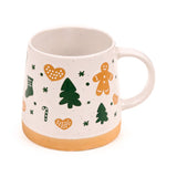 Tasse en grès conique bonhomme de pain d'épice