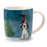 Jan Pashley Tasse en porcelaine chien Robin de Noël