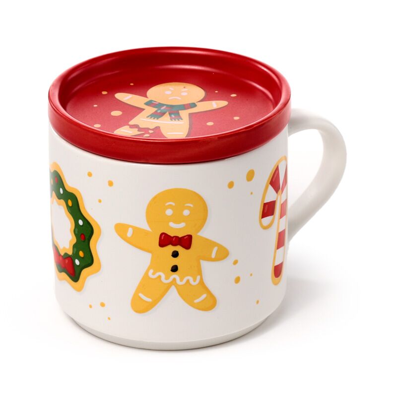 Ensemble de dessous de verre en porcelaine Baker Street de Noël