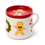 Ensemble de dessous de verre en porcelaine Baker Street de Noël