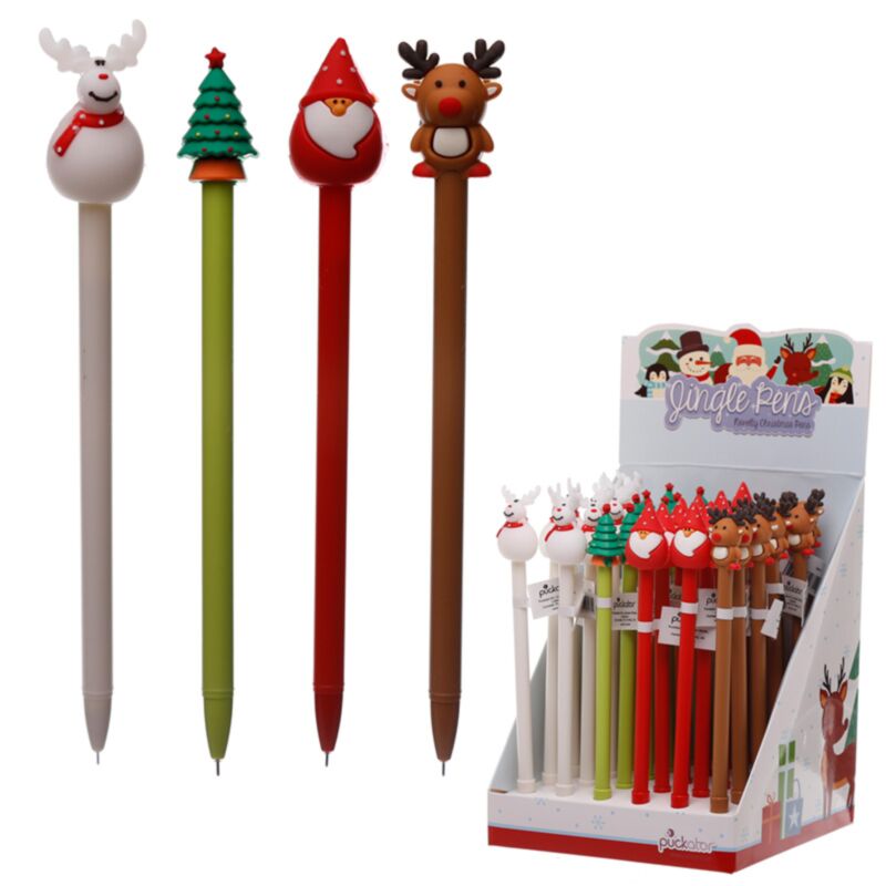 Stylo feutre de Noël Festive Friends - noir
