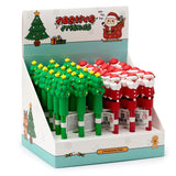 Stylo PVC Noël Festif - Bleu