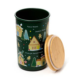 Pot de rangement en bambou rpet village de Noël Baker Street