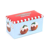 Offres gourmandes de pudding de Noël salières et poivrières