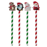 Chiffres de Noël - crayon gomme
