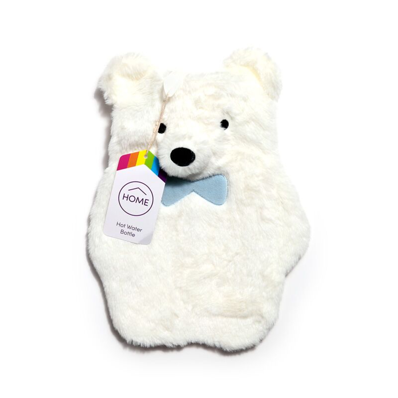 Bouillotte ours polaire 650ml housse peluche