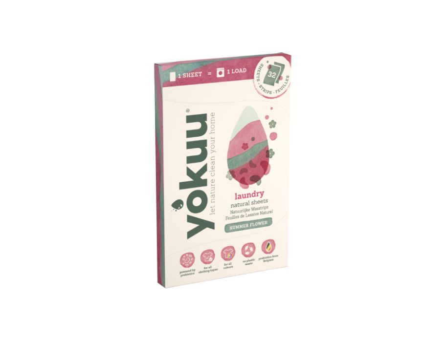 Bandes de lavage Yokuu - lingettes détergentes fleur d'été - 32 pièces