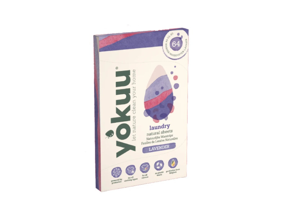 Bandes de lavage Yokuu - lingettes détergentes - lavande - 32 pièces