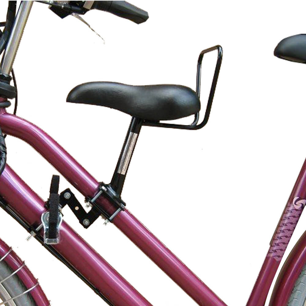 Selle siège enfant sur tube vélo dames