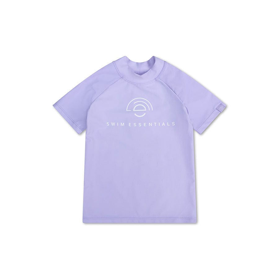Tons purs | maillot de bain anti-UV lilas à manches courtes
