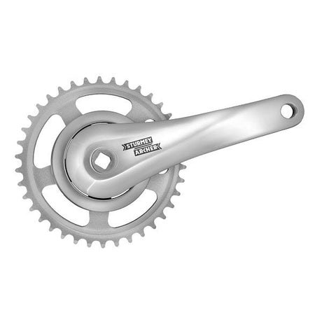 Sunrace - Sunrace Cranket 38T Longueur de manivelle 170 mm. Silver en aluminium Spieless. Couverture de 92 mm. -8 mm de profondeur