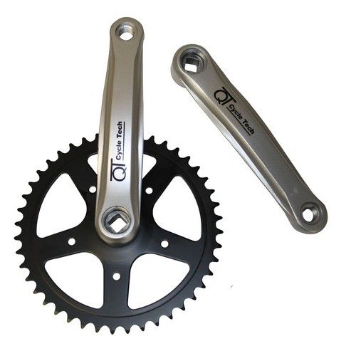 QtcyChectech Qt cikel Tech Crank Stroški 46 tods 170 mm 1 8 + 3 32 Staal 0702780