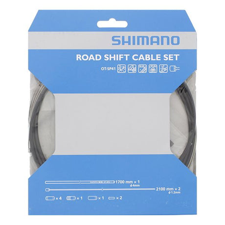 Shimano Gear Cable Set Race Race Indexless Steel - Black