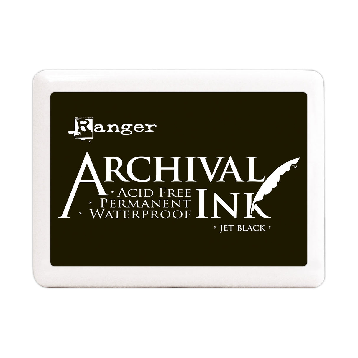Ranger Ink Ranger • Tampon encreur géant pour archives, noir de jais