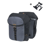Sacoche de vélo double Basil miles mik 34 litres 13 x 26 x 35 cm - gris noir